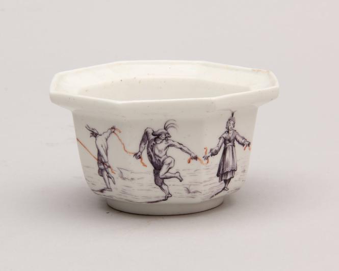 Bowl with figures after Jacques Callot (1592–1635)