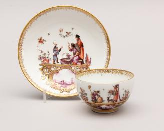 Tea Bowl and Saucer from the Clemens August Service