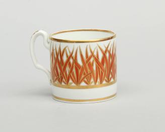 Coffee can with bamboo pattern