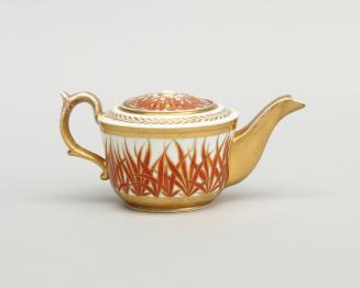 Teapot with bamboo leaf pattern