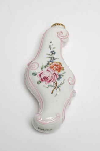 Scent bottle with European flowers