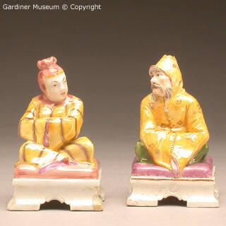 Pair of figural incense (pastille) burners, modelled by F.A. Bustelli