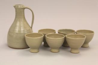 St. Ives Jug with six mead cups