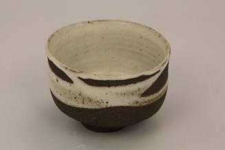 Tea bowl with Shino-type glaze