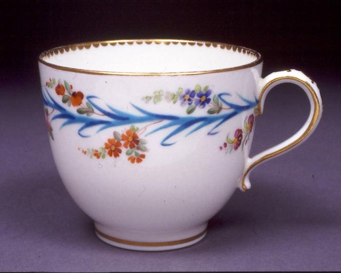 Teacup with Sèvres style pattern