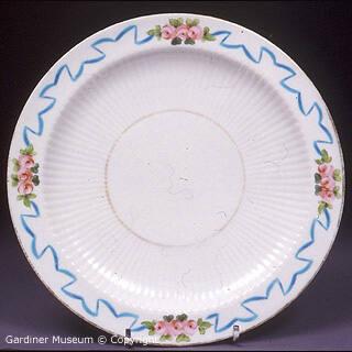 Plate with Sèvres style pattern
