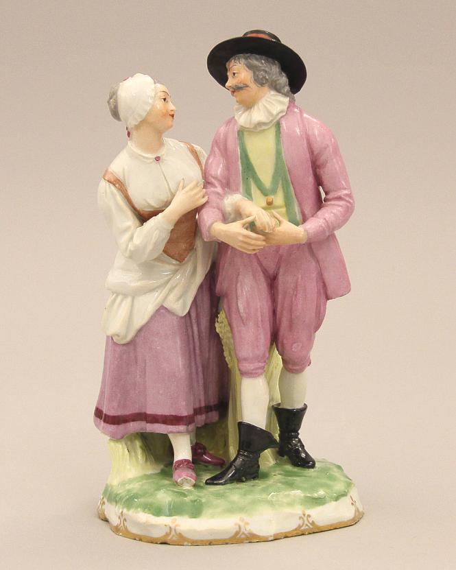 Figure of an amorous couple strolling
