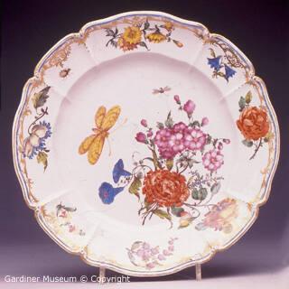 Plate with butterfly