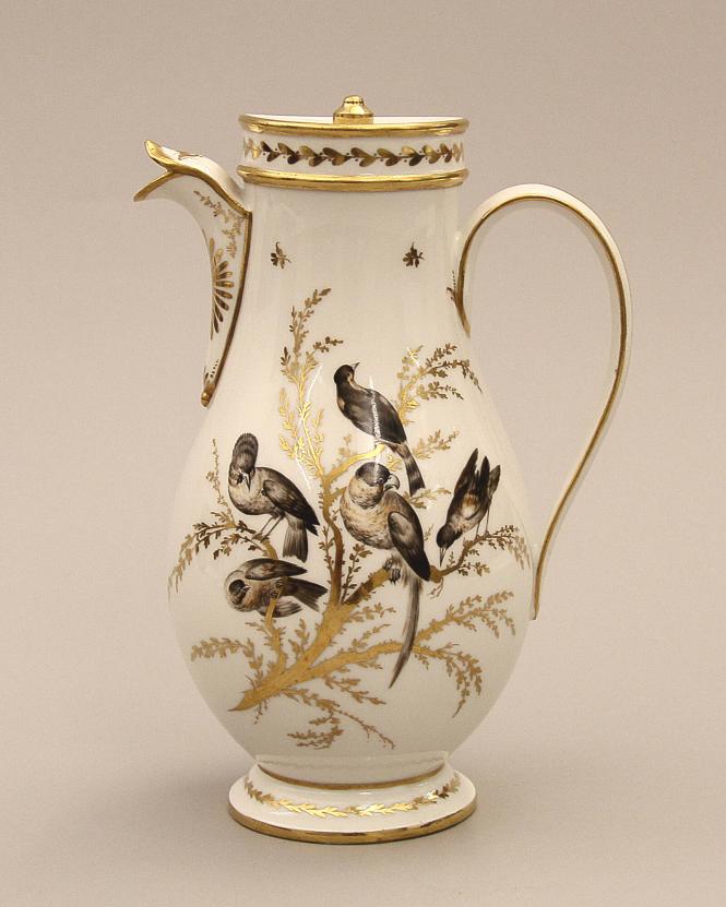 Coffee Pot with ornithological design