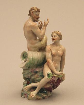 Figural group of Pan and Nymph