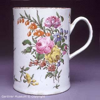 Mug, painted with Emission style bouquets