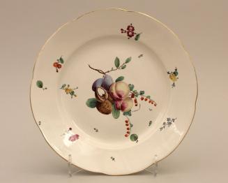 Plate with fruit and nuts