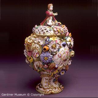 “Dresden Scroll” Vase in the Rococo Revival Style