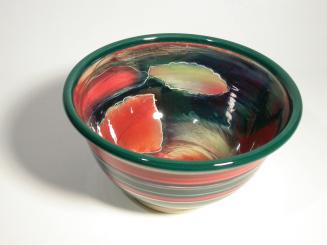 Bowl with Striped Exterior