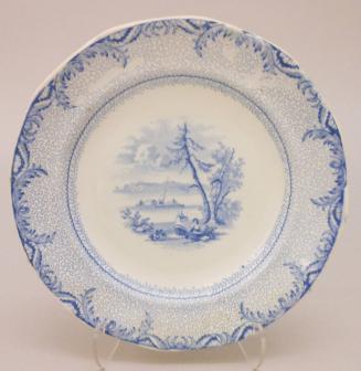 Plate with a View of Navy Island (from British America series)